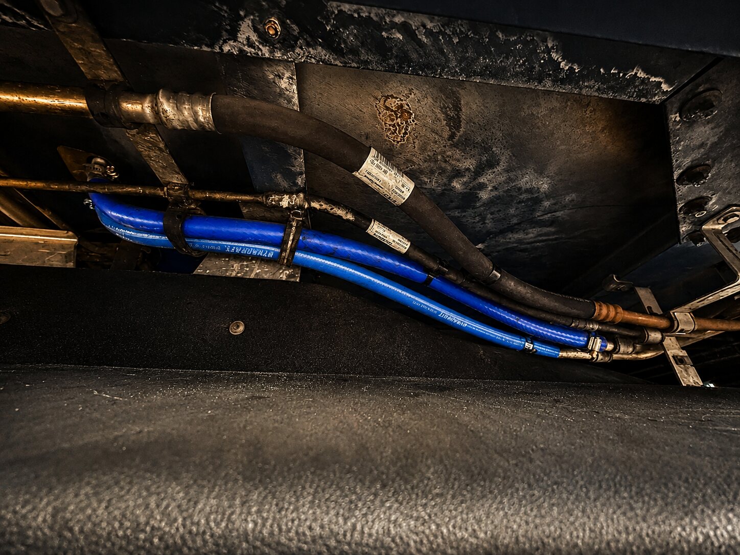 Hose Replacement: Original hose routing inspected