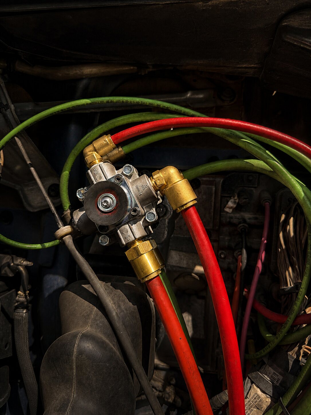 Air Valve Replacement: Replacement air valve installed