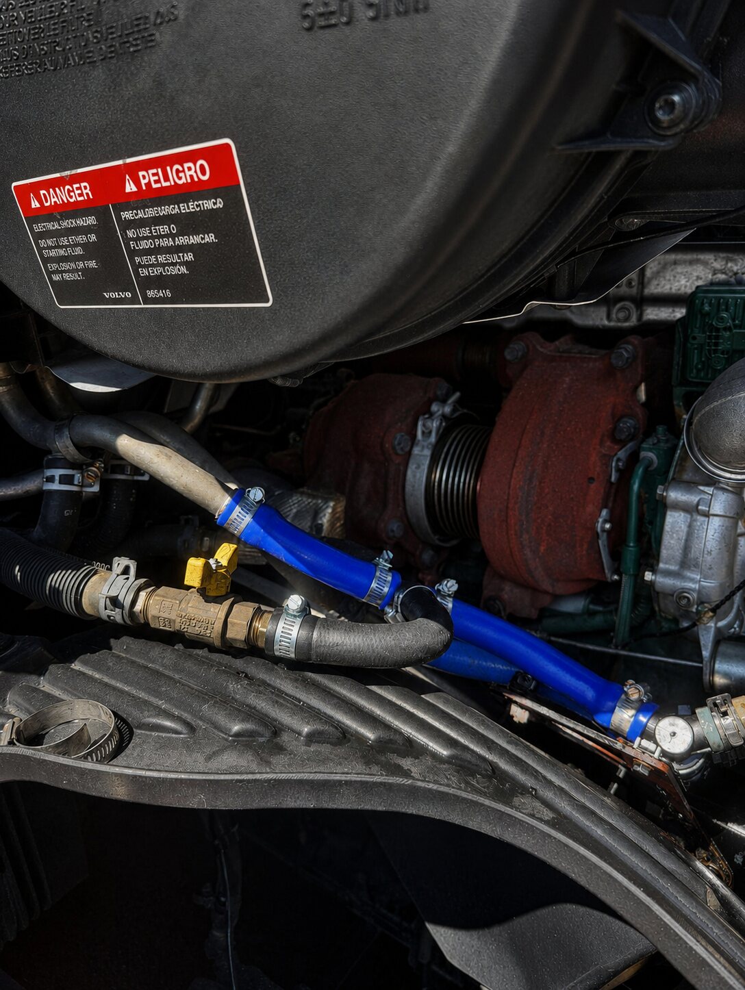 Coolant Hose Replacement: Coolant-hose replacement complete