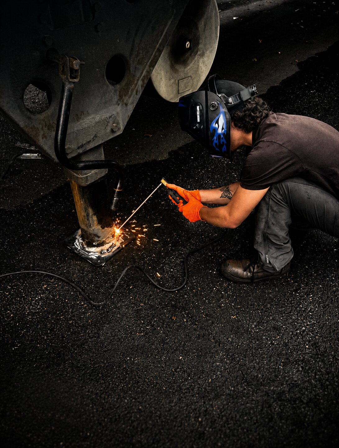 On-Site Landing-Gear Welding: Mobile landing-gear welding repair
